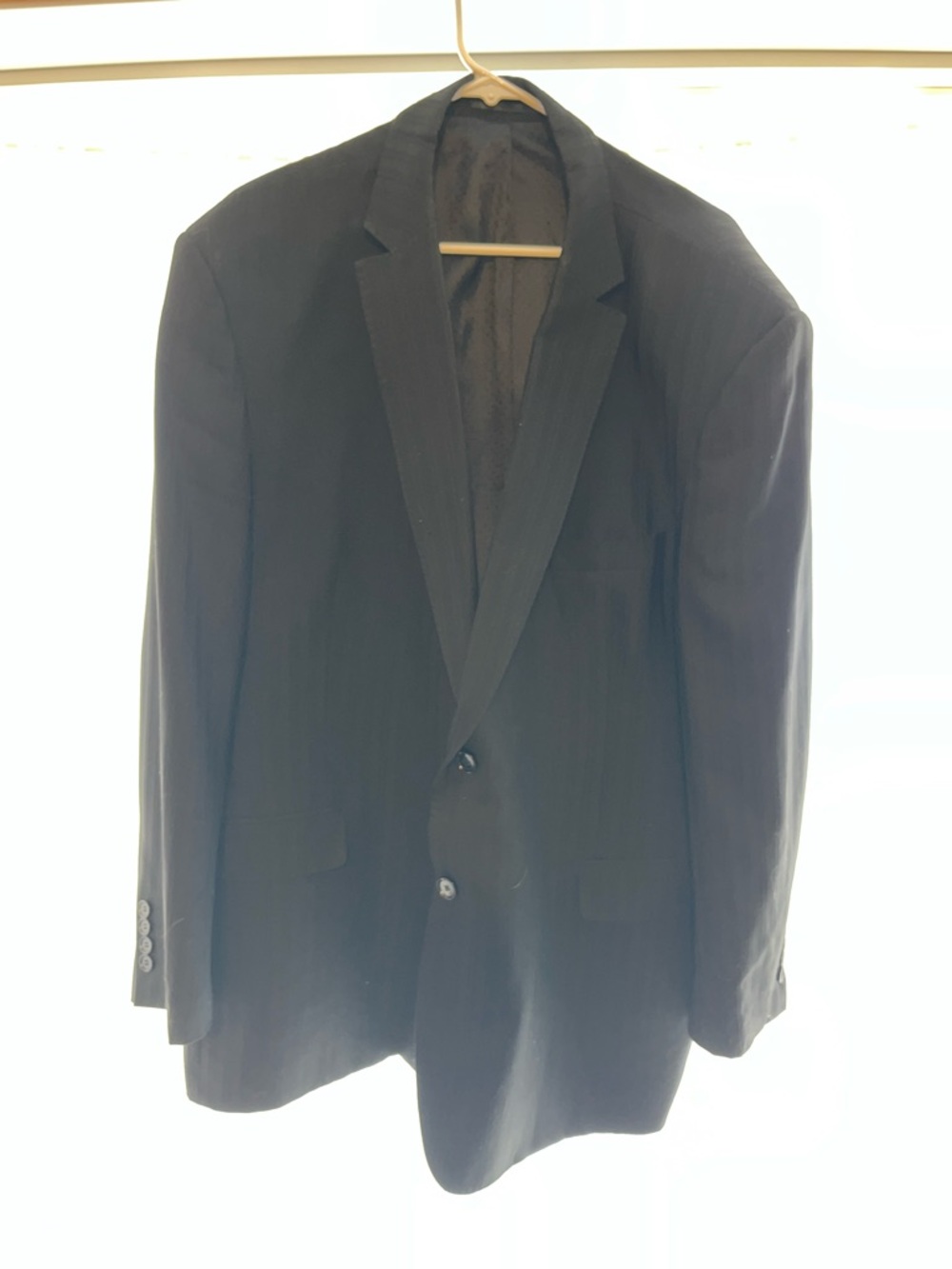 Classic Men's Black Two-Button Suit Jacket